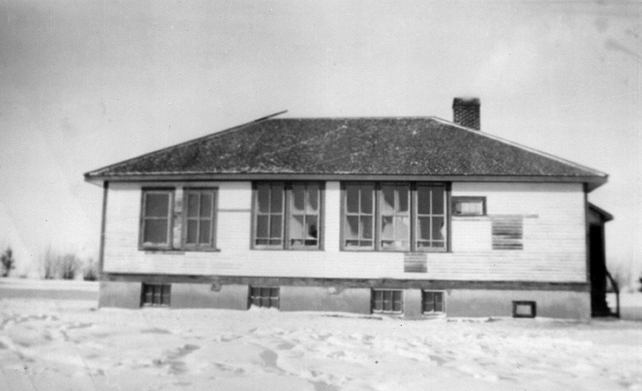 One room schoolhouse at Landis, Saskatchewan
